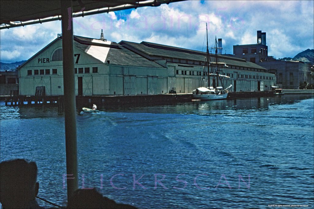 #107 Pier 7 Honolulu Harbor, 1957