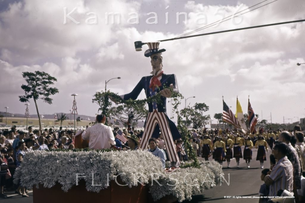 #110 Christmas Parade Ala Moana, 1959.