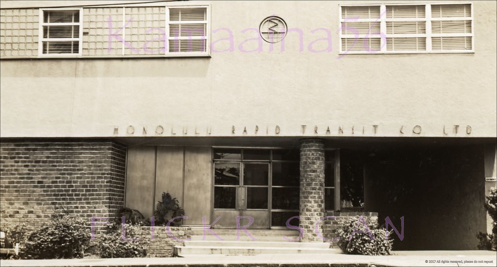 #42 Honolulu Rapid Transit Bldg, 1940s.