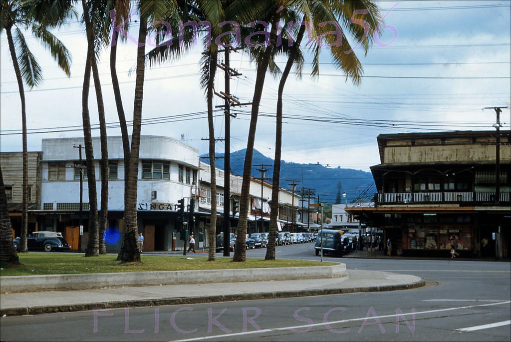 #131 North King at Aala Honolulu, 1953