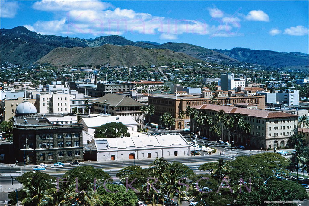 #154 Downtown Honolulu Late 1950s.