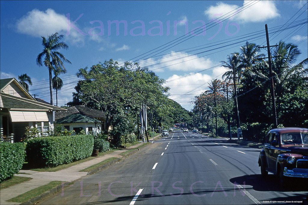 #177 Lunalilo St at Piikoi Honolulu, 1956.