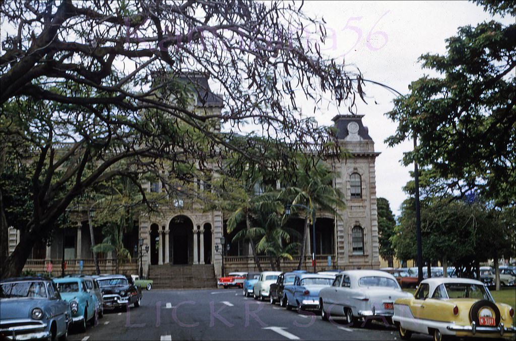#195 Iolani Palace Mauka Side, 1957.