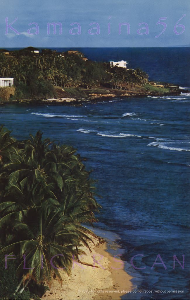 #207 Black Point Kaalawai Beach, 1950s.