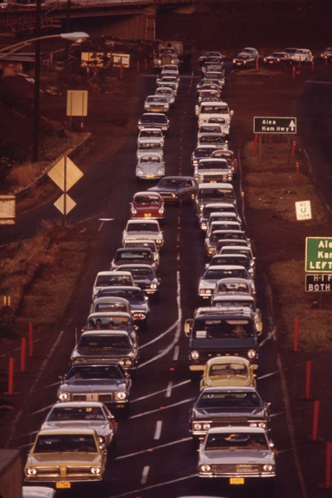 #47 Honolulu traffic doesn’t seem to have changed much.