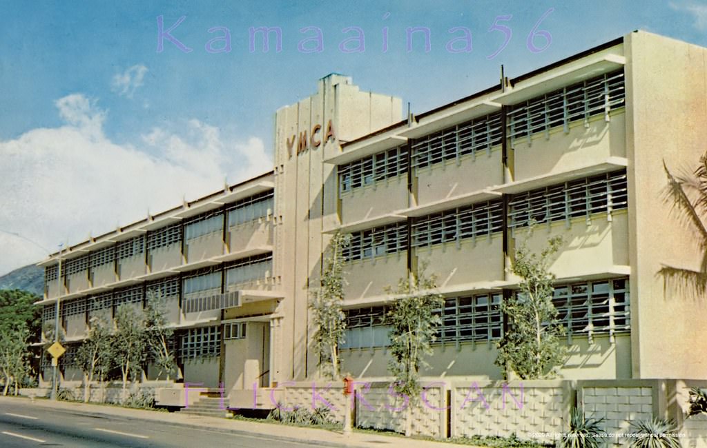 #2 On Pali Highway at Vineyard, built 1963 and still there today looking much the same, 1960s