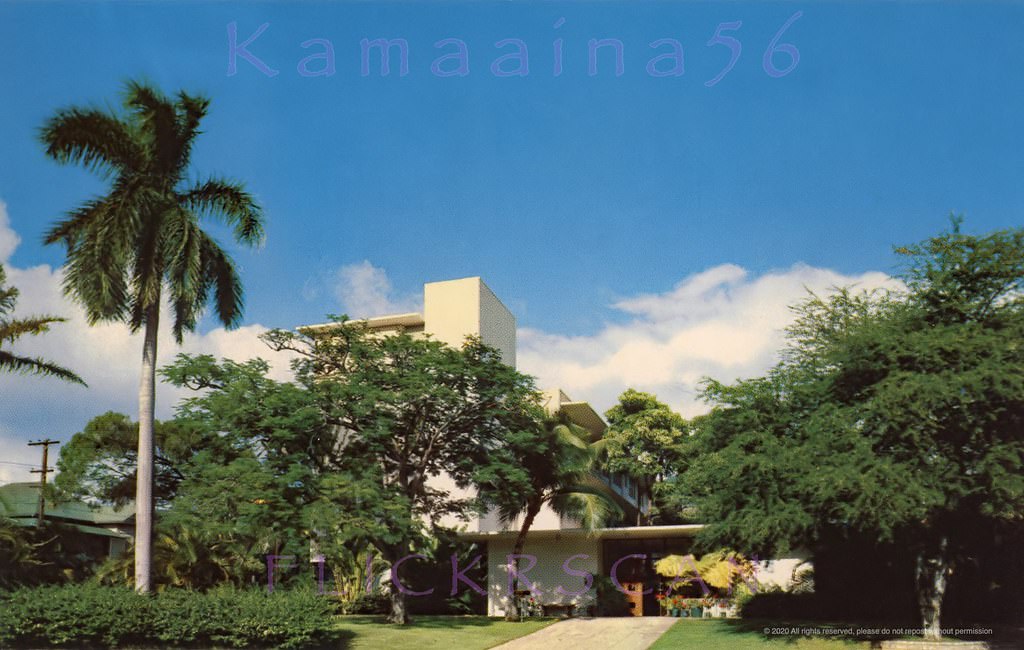 #47 On the mauka side of Wilder Avenue between Poki & Punahou Streets in the Makiki section of Honolulu, 1950s