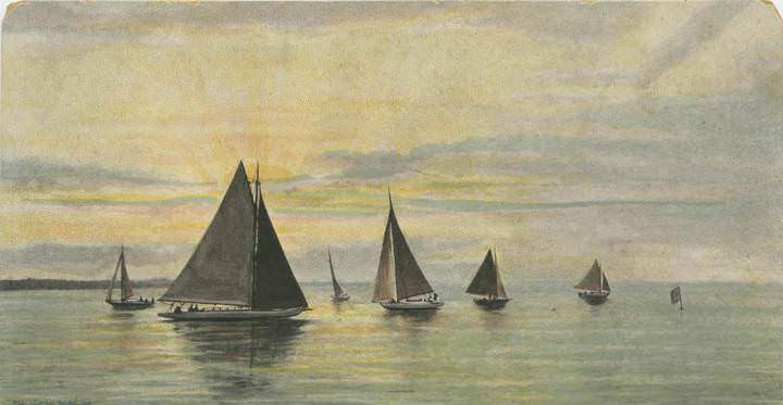 #154 Sunrise on Mobile Bay, Mobile, Alabama, 1900s
