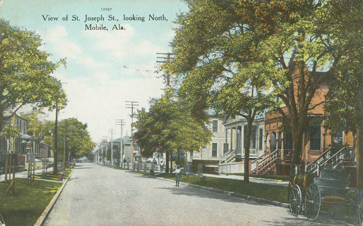 #217 View of St. Joseph St., looking North, Mobile, 1906