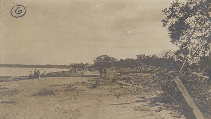 #235 Damage to the shoreline after a hurricane in Mobile, 1902