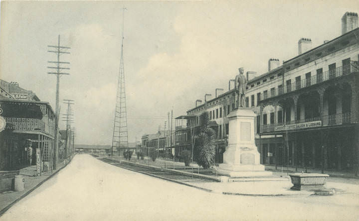 #244 Raphael Semmes Monument on Government Street in downtown Mobile, Alabama, 1901