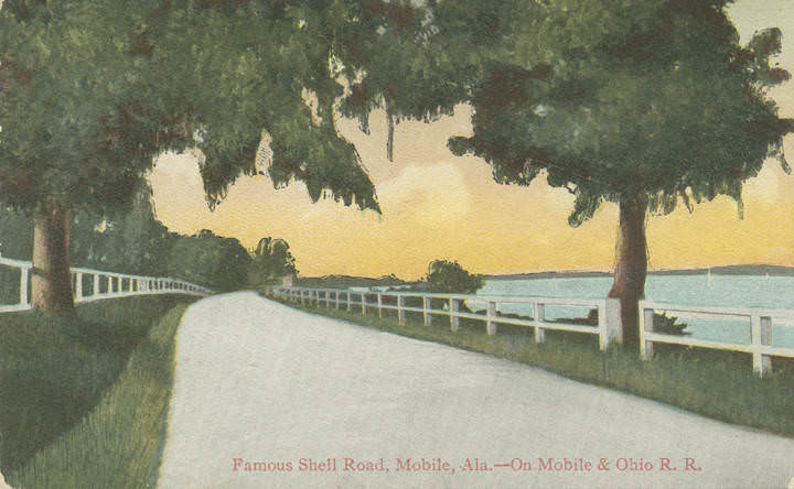 #73 Famous Shell Road, Mobile, 1904