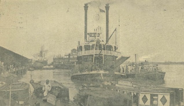 #18 A River Packet at Mobile, 1900s