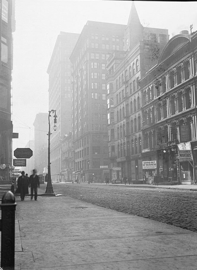 #249 West side of Dearborn Street, south from Washington Street, Chicago, Illinois, 1905