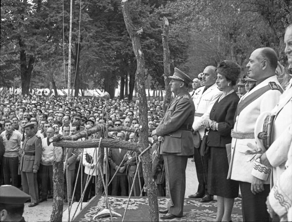 #40 Francisco Franco in Burgos during the celebrations of the twenty-fifth anniversary of his appointment as Head of State Government, 1961