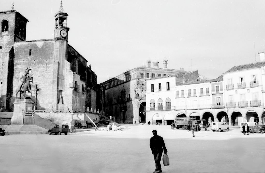 #207 The Plaza Mayor of Trujillo, Caceres, Extremadura, 1964.