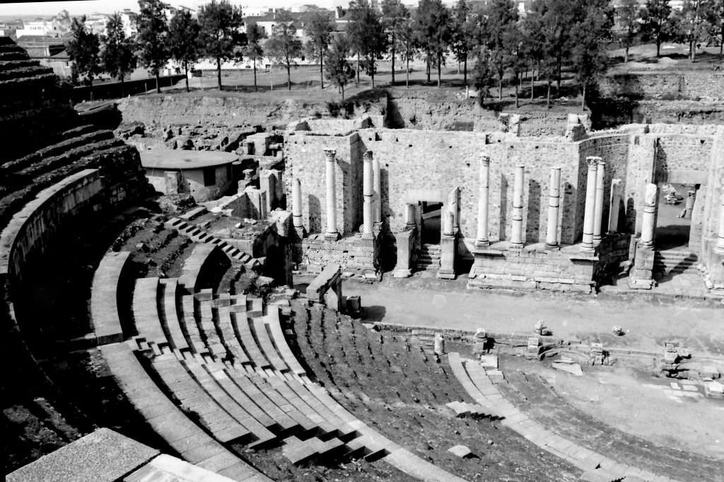 #212 The Roman Theater in Merida, Extremadura, 1964.