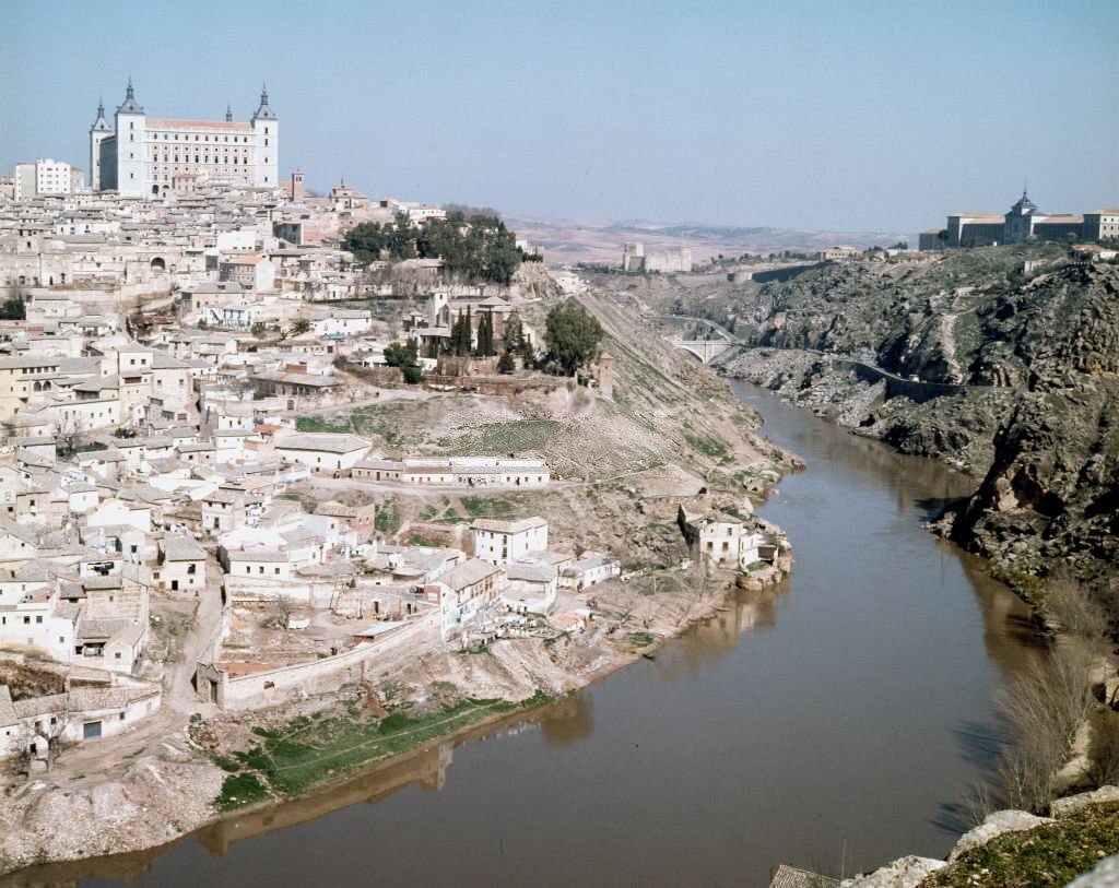 #254 Toledo and the Tajo river, 1965, Castilla La Mancha, Spain.