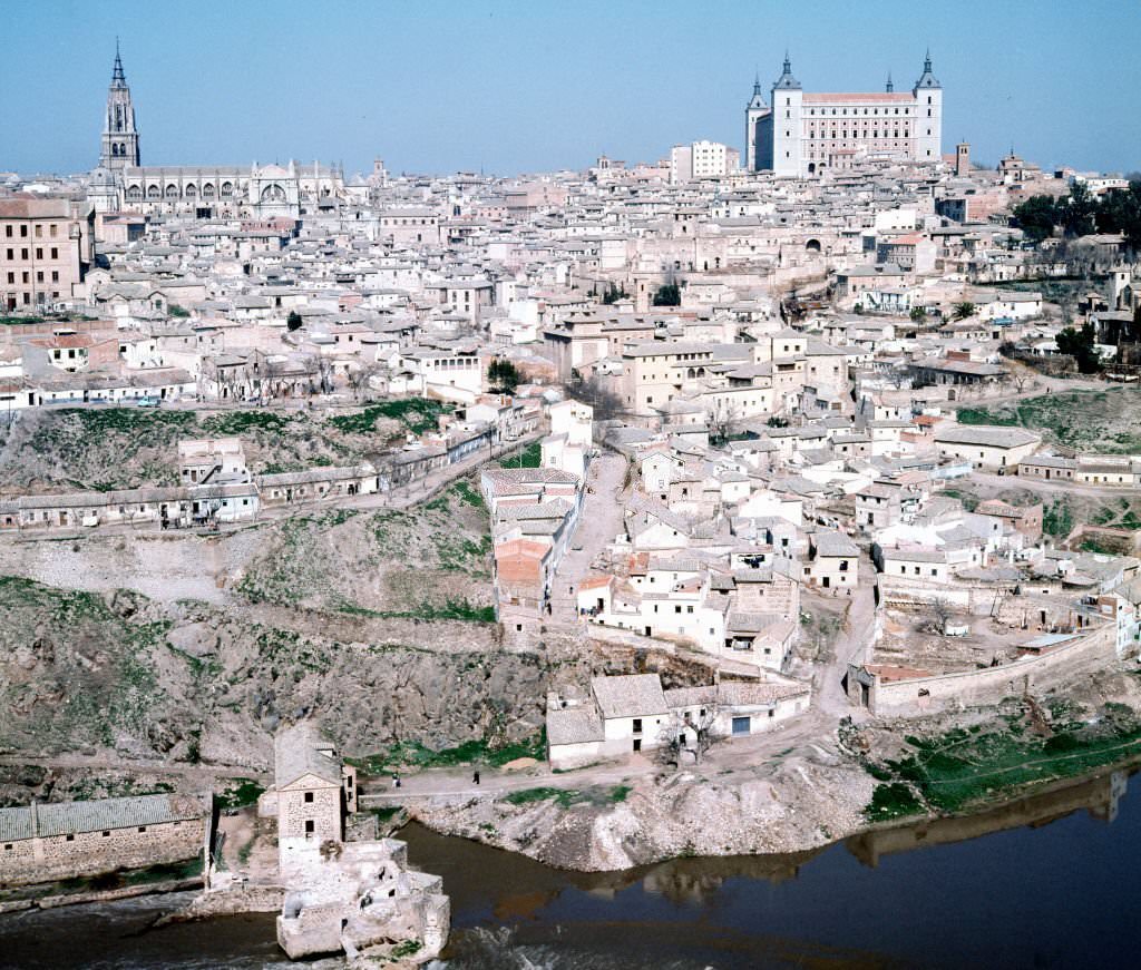 #255 View of Toledo and the Tajo river, 1965, Castilla La Mancha, Spain.