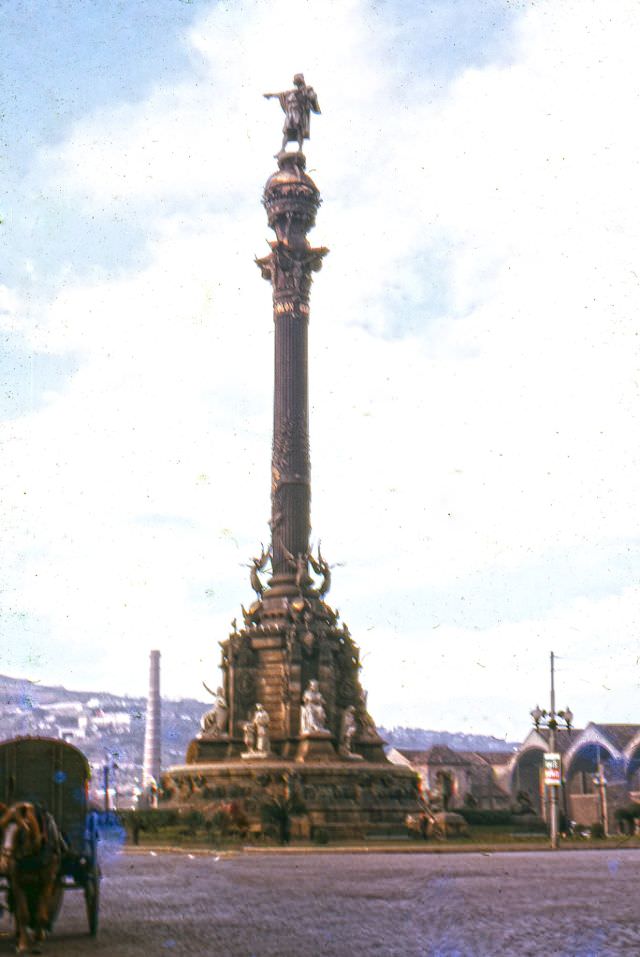 #262 Columbus Monument, Barcelona, January 1963