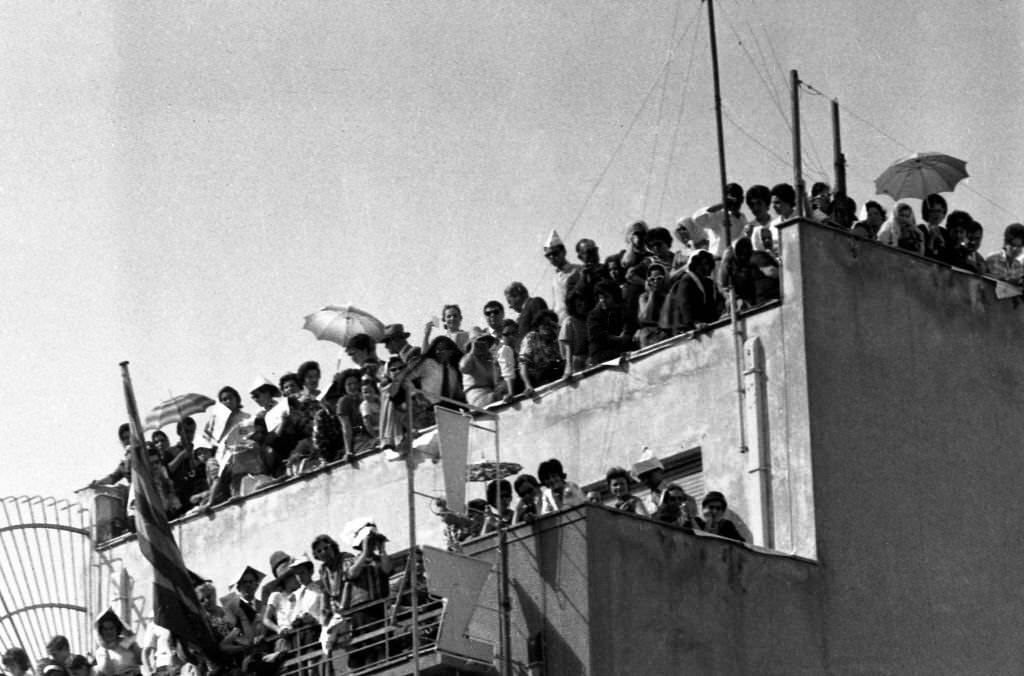 #93 Celebration in the church of St. Dionysius Areopagite of Athens, of the wedding between the Prince of Spain, Don Juan Carlos de Borbon and the Princess of Greece, Sofia of Greece.