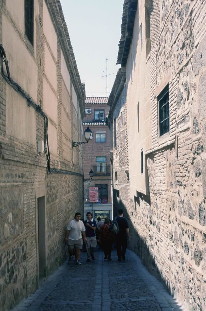 #157 A typical little street, 1977, Toledo, Castilla La Mancha Spain.