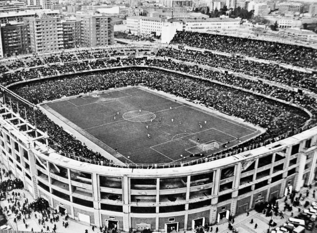 #172 Aerial view of Estadio Santiago Bernabeu, 1976