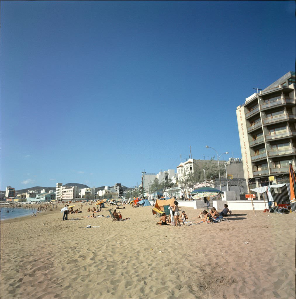#18 Bathers on the beach, Tenerife 1970