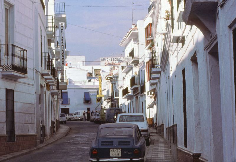 #244 Nerja street scene, 1977
