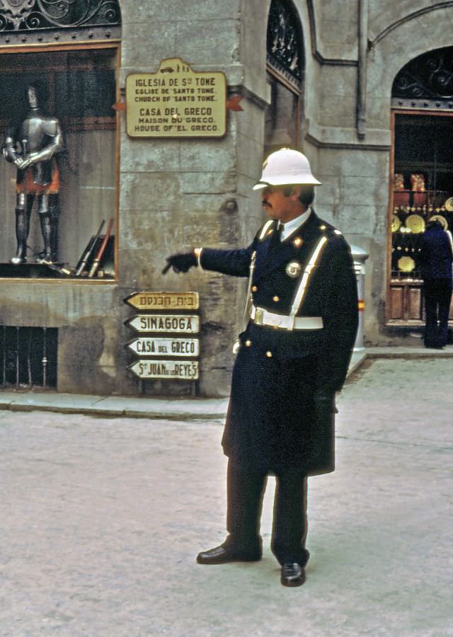 #246 Policeman directing traffic, Toledo, 1977
