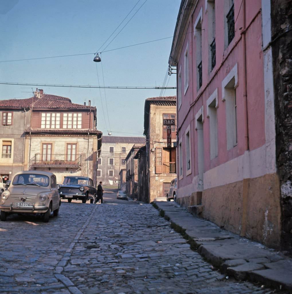 #26 Citylife scenes in Gijon, Spain and surroundings, 1970.