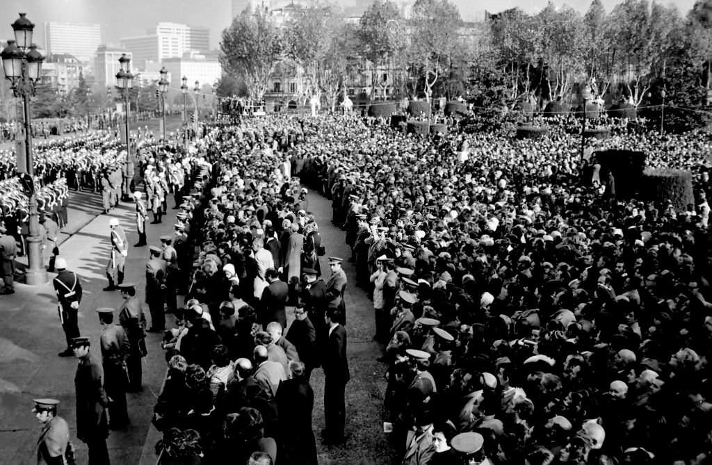 #69 Burial of Francisco Franco, Madrid, Spain, 1975.