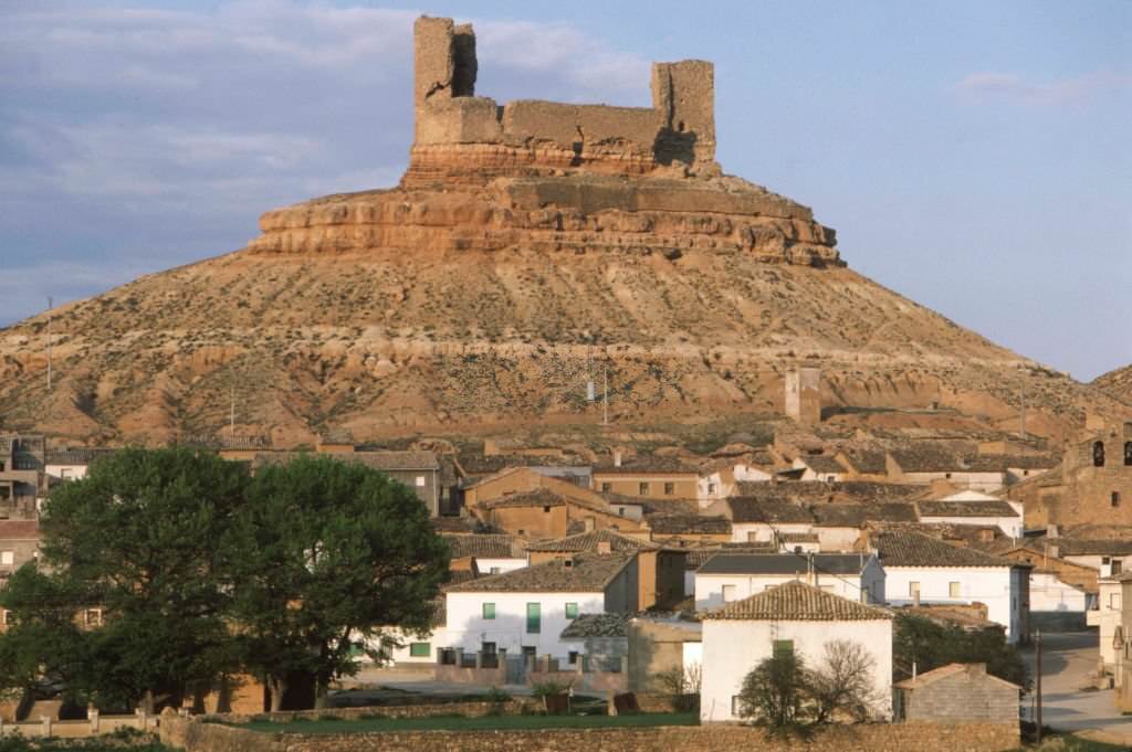 #100 Montuenga Castle in Montuenga de Soria, in May 1985, Spain.