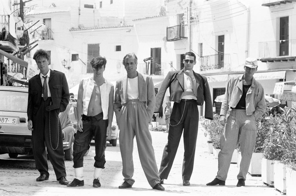 #10 Spandau Ballet, music group in Ibiza, Spain, July 1981.