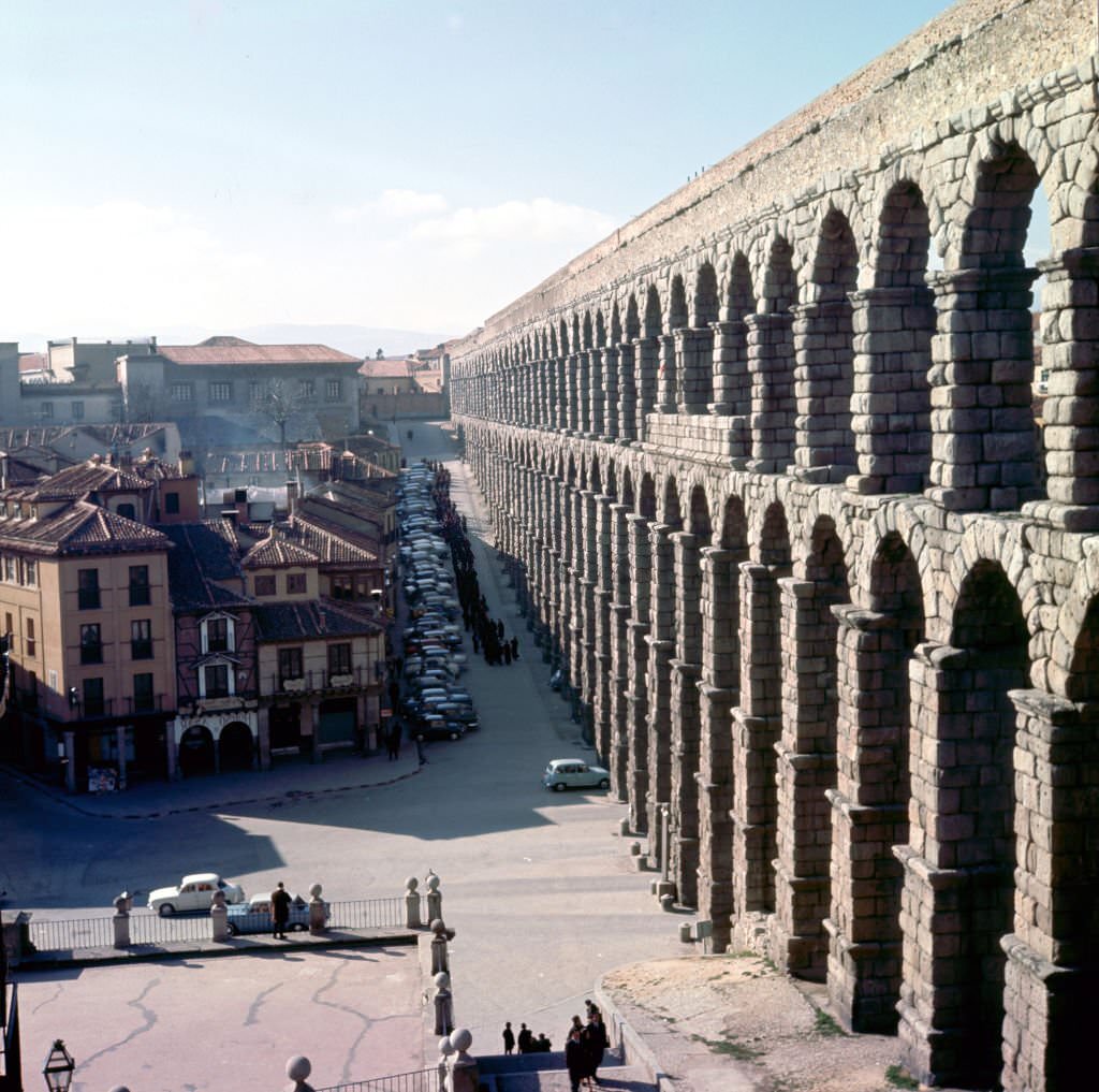 #53 The roman Acueduct , 1982, Segovia, Castilla y Leon, Spain.