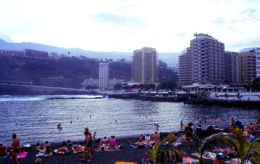 #73 Beachh of Puerto de la Cruz, Tenerife, Canary Islands, Spain, 1986.