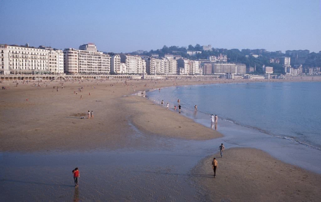#14 La Concha beach 1980 in San Sebastian, Spain.