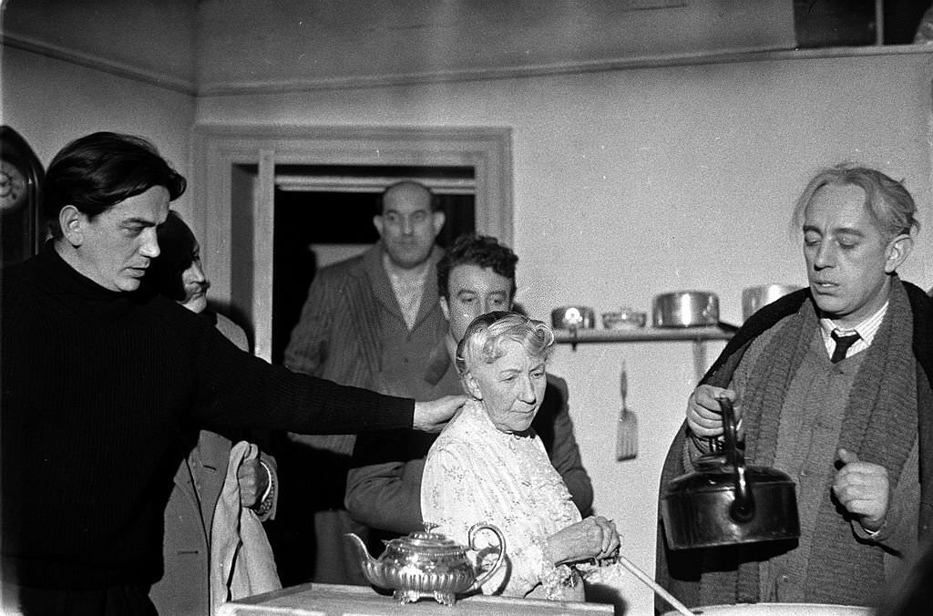 London, England. 1955. Making the film “The Ladykillers”, 1955