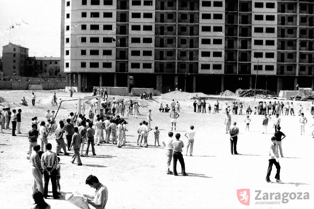 #144 improvised playing field on a part of the old farm fields that were embedded between the Criado and Lorenzo factory, 1971
