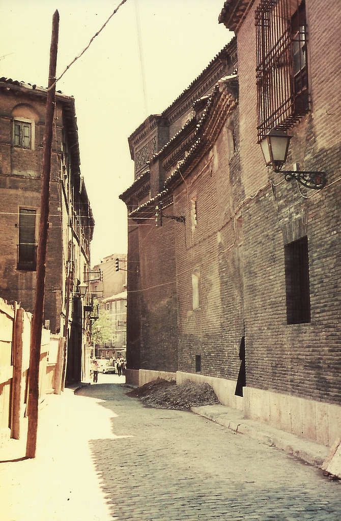 #17 Martin Carrillo Street. In the background, the Plaza de la Magdalena, 1970