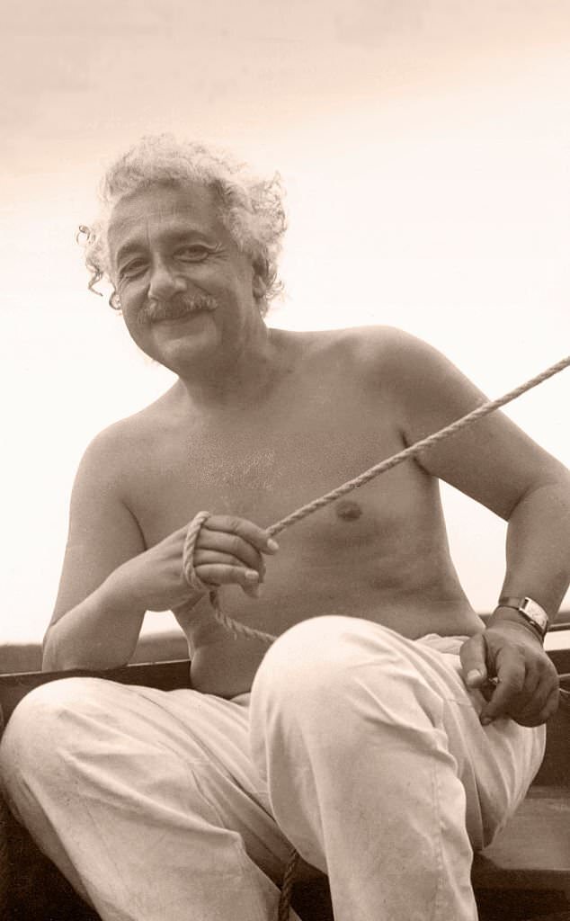 #90 Albert Einstein at Saranac Lake.