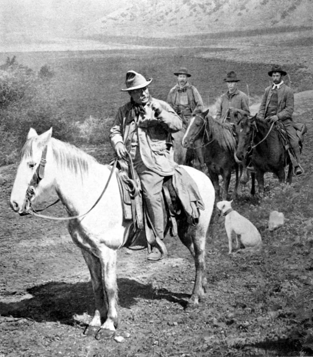#1 President Theodore Roosevelt hunts for bear in Colorado, 1905.