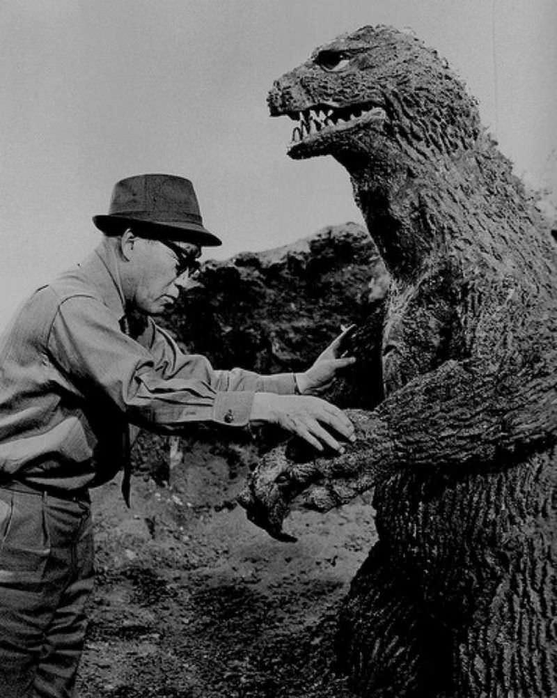 Stunning Behind-the-scene Photos from the Making of the first Godzilla movie, 1954 Movies