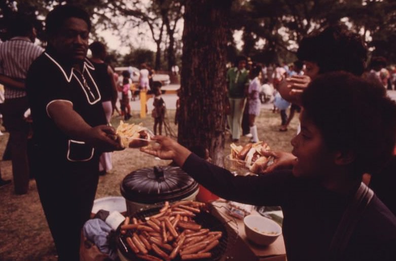 #66 Washington Park on Chicago’s South Side where many Black families enjoy picnicking during the summer.