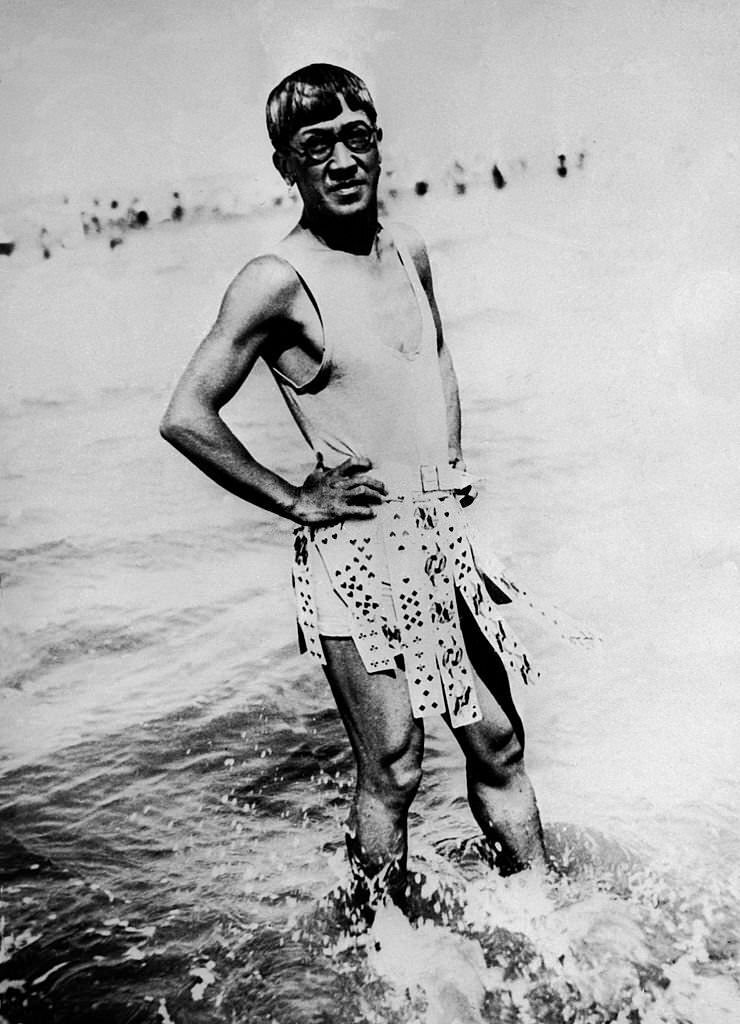 #111 Tsuguharu Fujita on Deauville Beach, 1927