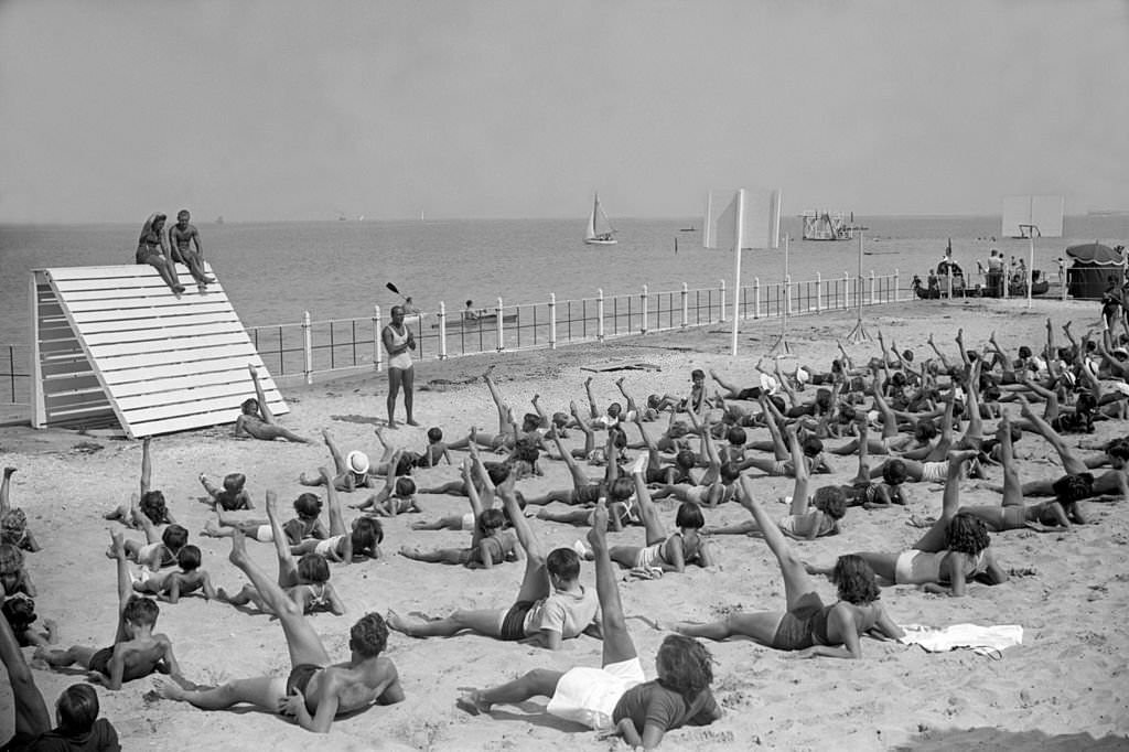 #131 Deauville Beach, 1938