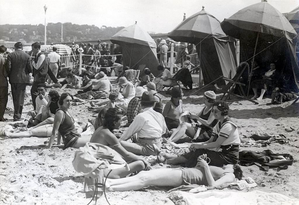 #87 Beach at Deauville, 1930