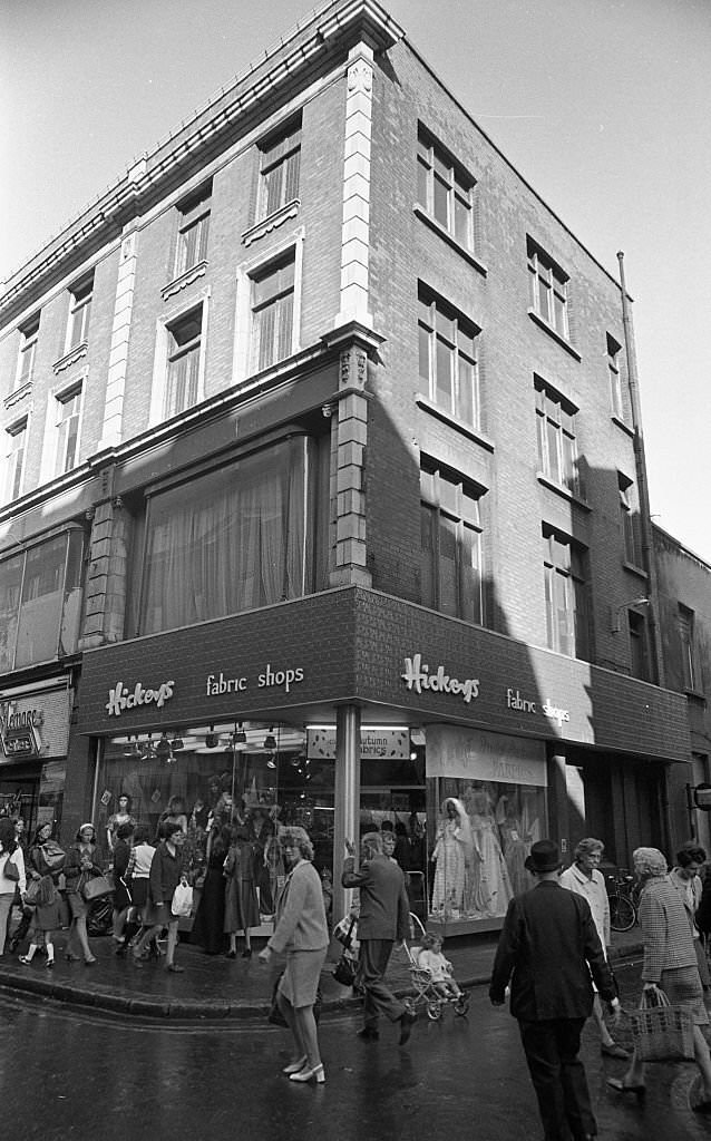 #126 Hickey’s fabric shop on Henry Street in Dublin, 1972