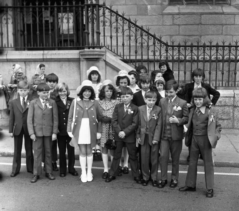 #16 Children who were confirmed at the Church of Saints Michael and John, April 1973.