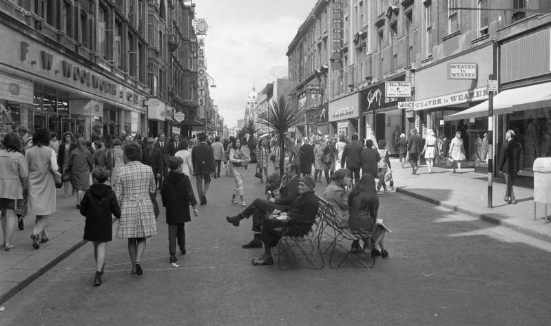 #6 A busy Henry Street with shoppers, June 1971.